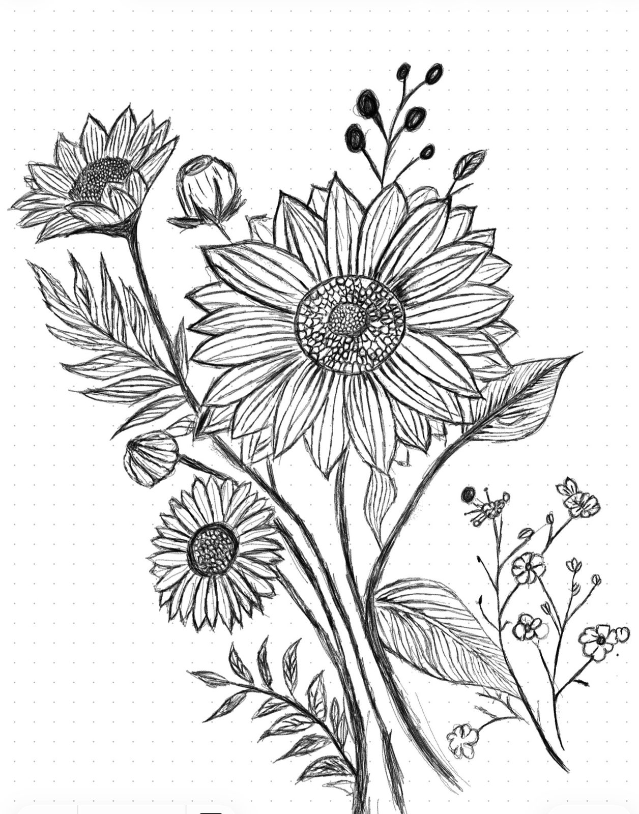 Flowers, on iPad