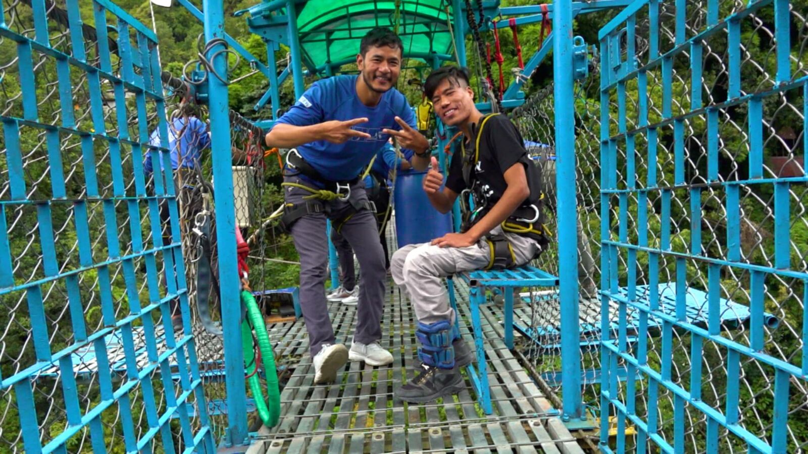 On the canopy walk